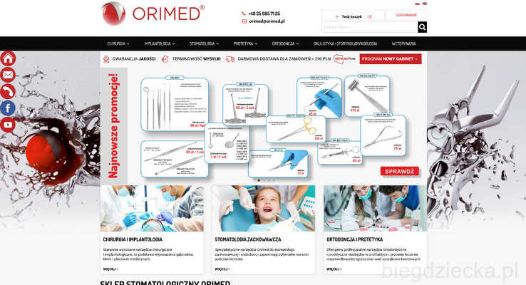 Sklep stomatologiczny Orimed