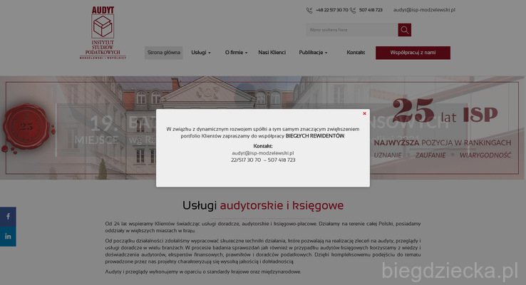 Instytut Studiów Podatkowych Modzelewski i Wspólnicy-Audyt Sp. z o.o.