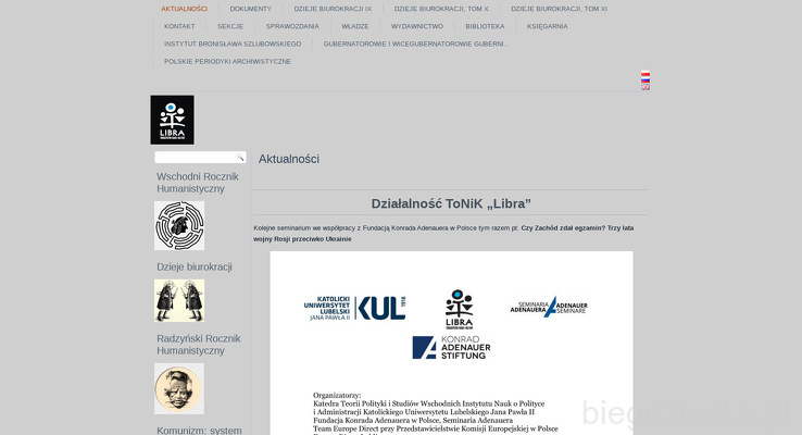 TOWARZYSTWO NAUKI I KULTURY LIBRA